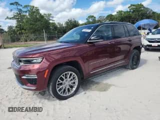 2023 Jeep Grand Cherokee Summit с VIN 1C4RJHEG7P8876309, выставлен на аукционе Copart как лот 82680755 с пробегом 22 398 миль миль и Списание • Salvage title. История ставок и продаж доступна на DreamBid. Изображение 1.