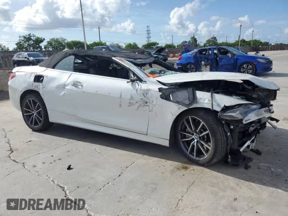 2025 BMW 4 Series 430i with VIN WBA33DB00SCS80445, listed as a Copart auction lot 58785615 with Not provided miles and Non repairable. Bid and sale history available at DreamBid. Image 4.