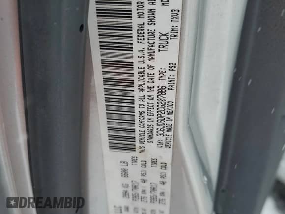 2012 Ram 1500 ST z VIN 3C6JD6DP2CG207886, wystawiony jako Copart lot #41557525 z przebiegiem 246 807 mil mil oraz Szkoda całkowita • Salvage title. Historia ofert i sprzedaży dostępna na DreamBid. Obrazek 14.