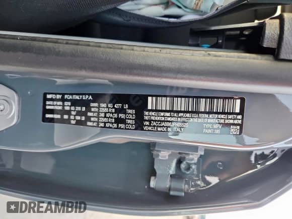 2018 Jeep Renegade Latitude with VIN ZACCJABB6JPH05525, listed as a Copart auction lot 71894825 with 56,774 mi miles and Salvage title. Bid and sale history available at DreamBid. Image 14.