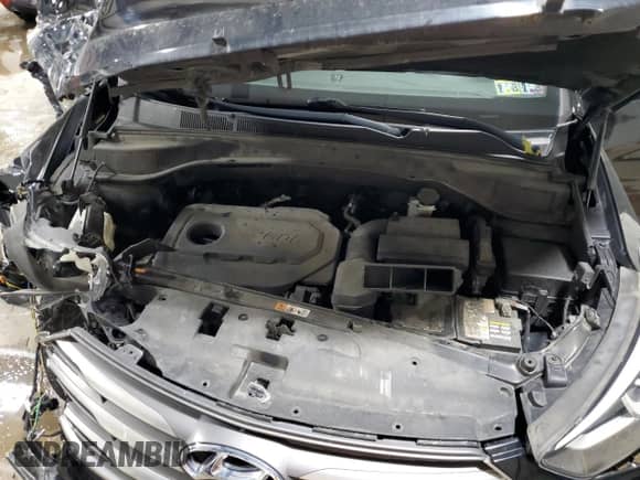 2017 Hyundai Santa Fe 2.4L z VIN 5NMZUDLB7HH001464, wystawiony jako Copart lot #82045805 z przebiegiem 118 615 mil mil oraz Szkoda całkowita • Salvage title. Historia ofert i sprzedaży dostępna na DreamBid. Obrazek 12.