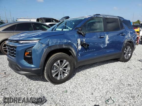 2025 Chevrolet Equinox FWD LT with VIN 3GNAXHEG0SL236522, listed as a Copart auction lot 84652295 with 6,131 mi miles and Non repairable. Bid and sale history available at DreamBid. Image 1.