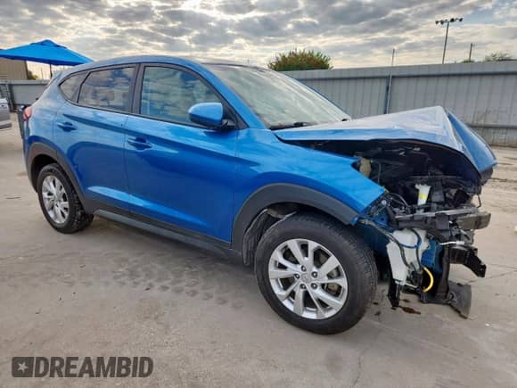 2019 Hyundai Tucson SE with VIN KM8J23A4XKU956627, listed as a Copart auction lot 81857805 with 91,486 mi miles and Salvage title. Bid and sale history available at DreamBid. Image 4.