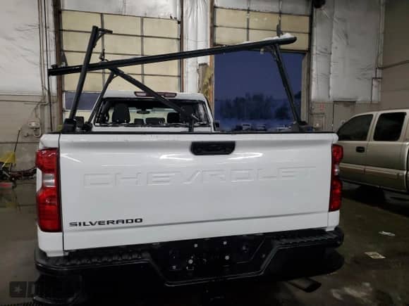 2023 Chevrolet Silverado 2500HD Work Truck with VIN 1GC1YLE72PF257303, listed as a Copart auction lot 79519174 with 31,152 mi miles and Salvage title. Bid and sale history available at DreamBid. Image 6.