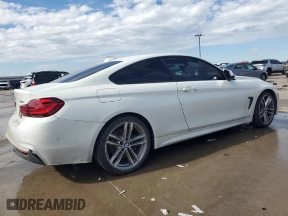 2020 BMW 4 Series 430i with VIN WBA4W3C01LAG91521, listed as a Copart auction lot 43123475 with 66,320 mi miles and Salvage title. Bid and sale history available at DreamBid. Image 3.