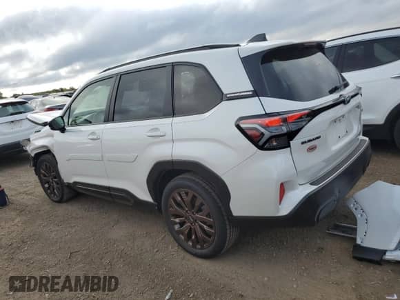 2025 Subaru Forester Special Sports z VIN JF2SLDHC7SH402660, wystawiony jako Copart lot #81462535 z przebiegiem 8 045 mil mil oraz Szkoda całkowita • Salvage title. Historia ofert i sprzedaży dostępna na DreamBid. Obrazek 2.