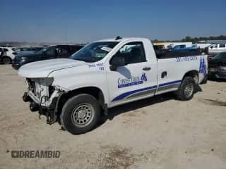 2022 Chevrolet Silverado 1500 Work Truck with VIN 3GCNAAEK5NG560098, listed as a Copart auction lot 46189455 with 60,500 mi miles and Salvage title. Bid and sale history available at DreamBid. Image 1.
