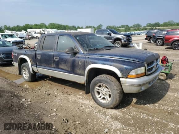 2003 Dodge Dakota SLT with VIN 1D7HG48N13S108504, listed as a Copart auction lot 59877455 with 160,787 mi miles and Clean title. Bid and sale history available at DreamBid. Image 4.
