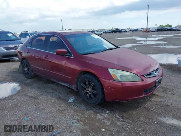 2005 Honda Accord EX-L with VIN 1HGCM568X5A185544, listed as a IAAI auction lot 43213921 with 265,271 mi miles and . Bid and sale history available at DreamBid. Image 1.