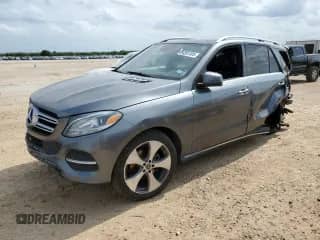 2017 Mercedes-Benz GLE 350 with VIN 4JGDA5JB0HA992489, listed as a Copart auction lot 54591005 with 160,827 mi miles and Salvage title. Bid and sale history available at DreamBid. Image 1.