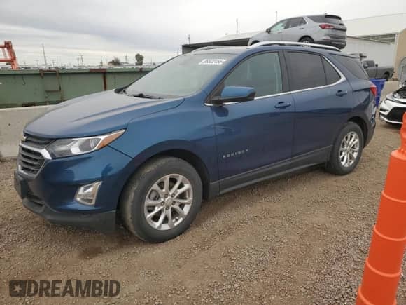 2021 Chevrolet Equinox LT with VIN 3GNAXUEV6ML309435, listed as a Copart auction lot 86522455 with 55,680 mi miles and Clean title. Bid and sale history available at DreamBid. Image 1.