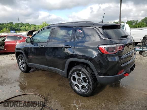 2022 Jeep Compass Trailhawk z VIN 3C4NJDDB3NT162401, wystawiony jako Copart lot #55527765 z przebiegiem 65 579 mil mil oraz Szkoda całkowita • Salvage title. Historia ofert i sprzedaży dostępna na DreamBid. Obrazek 2.