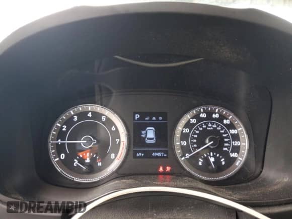 2020 Hyundai Venue SEL with VIN KMHRC8A30LU019033, listed as a Copart auction lot 46833464 with 49,457 mi miles and . Bid and sale history available at DreamBid. Image 9.