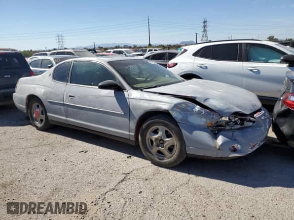 2000 Chevrolet Monte Carlo LS with VIN 2G1WW12E3Y9371901, listed as a Copart auction lot 77623904 with Not provided miles and Salvage title. Bid and sale history available at DreamBid. Image 4.