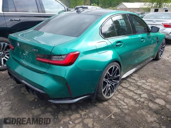 2022 BMW M3 with VIN WBS53AY03NFL94517, listed as a IAAI auction lot 42026142 with 96,679 mi miles and . Bid and sale history available at DreamBid. Image 4.