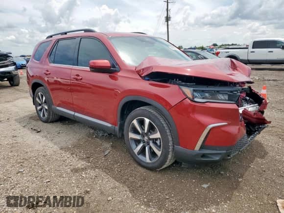 2025 Honda Pilot Touring с VIN 5FNYG1H71SB120657, выставлен на аукционе Copart как лот 69190095 с пробегом 5 373 миль миль и Списание • Salvage title. История ставок и продаж доступна на DreamBid. Изображение 4.