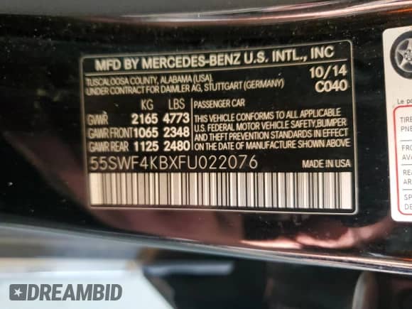 2015 Mercedes-Benz C 300 Luxury z VIN 55SWF4KBXFU022076, wystawiony jako Copart lot #89859425 z przebiegiem 213 704 mil mil oraz Czysty tytuł • Clean title. Historia ofert i sprzedaży dostępna na DreamBid. Obrazek 12.
