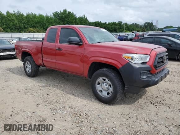 2020 Toyota Tacoma SR with VIN 3TYSX5EN8LT002204, listed as a Copart auction lot 56917255 with 101,968 mi miles and Salvage title. Bid and sale history available at DreamBid. Image 4.