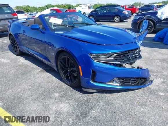 2023 Chevrolet Camaro 1LT with VIN 1G1FB3DX2P0151325, listed as a IAAI auction lot 41987427 with 38,095 mi miles and . Bid and sale history available at DreamBid. Image 1.