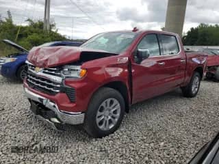 2025 Chevrolet Silverado 1500 LTZ with VIN 1GCUKGED1SZ286973, listed as a Copart auction lot 70689455 with 149 mi miles and Salvage title. Bid and sale history available at DreamBid. Image 1.