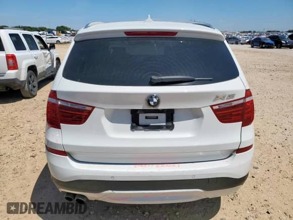 2016 BMW X3 sDrive28i with VIN 5UXWZ7C58G0T43132, listed as a Copart auction lot 71911565 with 83,171 mi miles and Salvage title. Bid and sale history available at DreamBid. Image 6.