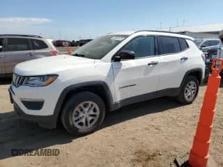 2017 Jeep Compass Sport with VIN 3C4NJDAB3HT667346, listed as a Copart auction lot 59981975 with 133,555 mi miles and Salvage title. Bid and sale history available at DreamBid. Image 1.