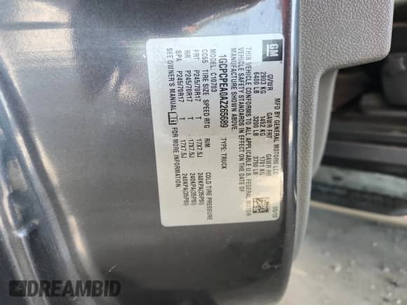 2010 Chevrolet Silverado 1500 Work Truck with VIN 1GCPCPEA0AZ265689, listed as a Copart auction lot 63188845 with 79,712 mi miles and Salvage title. Bid and sale history available at DreamBid. Image 12.