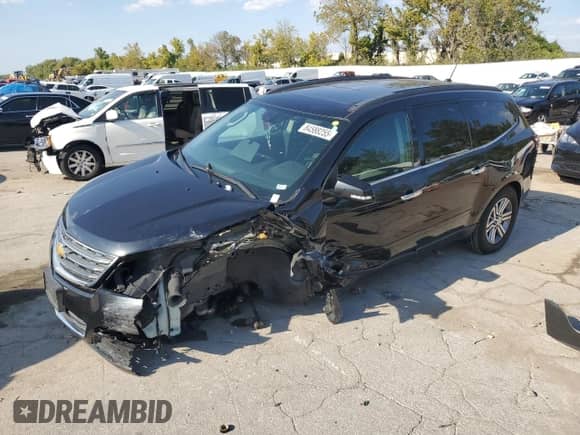 2015 Chevrolet Traverse LT with VIN 1GNKRGKD9FJ220996, listed as a Copart auction lot 84588255 with Not provided miles and Salvage title. Bid and sale history available at DreamBid. Image 1.