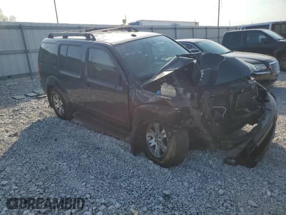 2010 Nissan Pathfinder SE with VIN 5N1AR1NB7AC620804, listed as a Copart auction lot 80955765 with 184,805 mi miles and Salvage title. Bid and sale history available at DreamBid. Image 4.