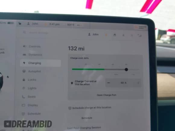 2020 Tesla Model Y Long Range with VIN 5YJYGDEE7LF016339, listed as a IAAI auction lot 43228890 with 38,227 mi miles and . Bid and sale history available at DreamBid. Image 17.