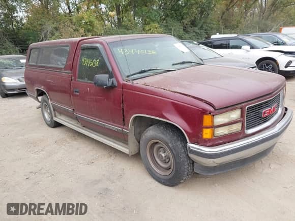 1996 GMC Sierra 1500 with VIN 1GTEC14R3TE521264, listed as a IAAI auction lot 43445138 with 104,184 mi miles and . Bid and sale history available at DreamBid. Image 1.