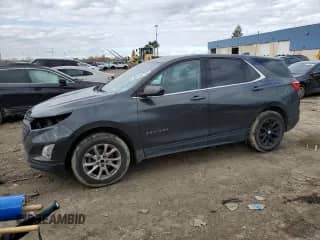 2020 Chevrolet Equinox LT with VIN 2GNAXKEV7L6220559, listed as a Copart auction lot 90448215 with 122,015 mi miles and Clean title. Bid and sale history available at DreamBid. Image 1.