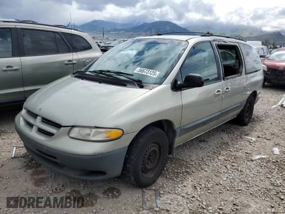 1999 Dodge Caravan SE with VIN 1B4GT44L0XB893221, listed as a Copart auction lot 56673125 with 242,497 mi miles and Salvage title. Bid and sale history available at DreamBid. Image 1.