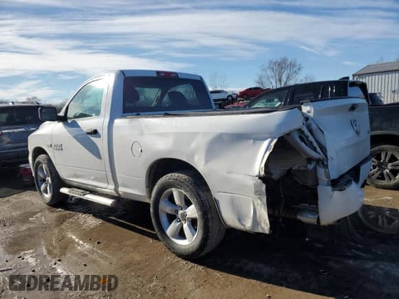 2014 Ram 1500 Express with VIN 3C6JR7AT2EG107895, listed as a Copart auction lot 89364285 with 114,218 mi miles and Salvage title. Bid and sale history available at DreamBid. Image 2.