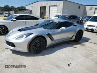 2017 Chevrolet Corvette Z06 2LZ with VIN 1G1YS2D63H5603278, listed as a Copart auction lot 56350335 with Not provided miles and Salvage title. Bid and sale history available at DreamBid. Image 1.
