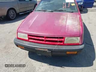 1991 Dodge Shadow Highline with VIN 1B3XP48K6MN521659, listed as a IAAI auction lot 42855719 with 188,895 mi miles and . Bid and sale history available at DreamBid. Image 6.