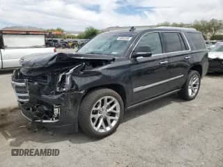 2018 Cadillac Escalade Premium Luxury with VIN 1GYS4CKJ2JR162997, listed as a Copart auction lot 66662995 with 116,746 mi miles and Salvage title. Bid and sale history available at DreamBid. Image 1.