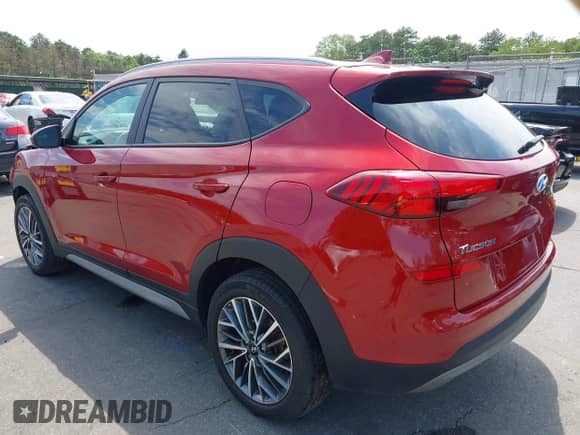 2021 Hyundai Tucson Limited with VIN KM8J3CAL2MU397601, listed as a IAAI auction lot 42594241 with 21,353 mi miles and . Bid and sale history available at DreamBid. Image 3.