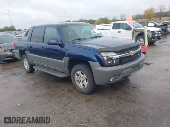 2002 Chevrolet Avalanche with VIN 3GNEK13T92G154479, listed as a IAAI auction lot 43560294 with Not provided miles and . Bid and sale history available at DreamBid. Image 1.