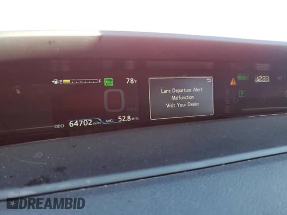 2020 Toyota Prius LE with VIN JTDKARFP1L3130967, listed as a Copart auction lot 80495065 with 64,702 mi miles and Salvage title. Bid and sale history available at DreamBid. Image 9.