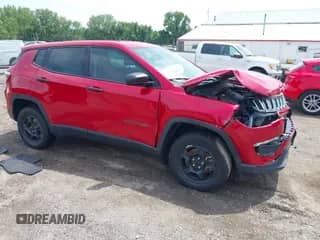2018 Jeep Compass Sport с VIN 3C4NJDAB3JT283847, выставлен на аукционе IAAI как лот 42694142 с пробегом 88 420 миль миль и . История ставок и продаж доступна на DreamBid. Изображение 1.