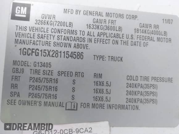 2008 Chevrolet Express Cargo с VIN 1GCFG15X281154586, выставлен на аукционе IAAI как лот 43451446 с пробегом 216 972 миль миль и . История ставок и продаж доступна на DreamBid. Изображение 9.