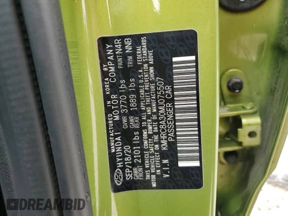 2021 Hyundai Venue SEL с VIN KMHRC8A30MU075507, выставлен на аукционе Copart как лот 50249804 с пробегом 35 342 миль миль и . История ставок и продаж доступна на DreamBid. Изображение 12.