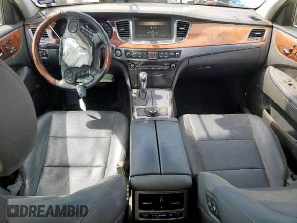 2016 Hyundai Equus Signature with VIN KMHGH4JH7GU101103, listed as a Copart auction lot 66490045 with 30,977 mi miles and Salvage title. Bid and sale history available at DreamBid. Image 8.