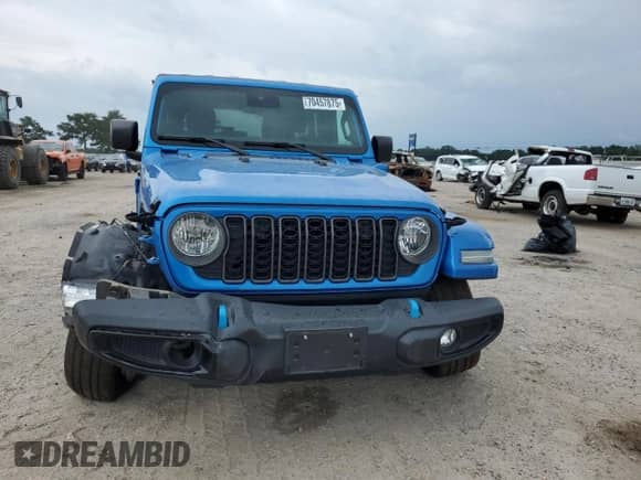 2024 Jeep Wrangler Sport S с VIN 1C4RJXN61RW146153, выставлен на аукционе Copart как лот 70457875 с пробегом 22 623 миль миль и Списание • Salvage title. История ставок и продаж доступна на DreamBid. Изображение 5.