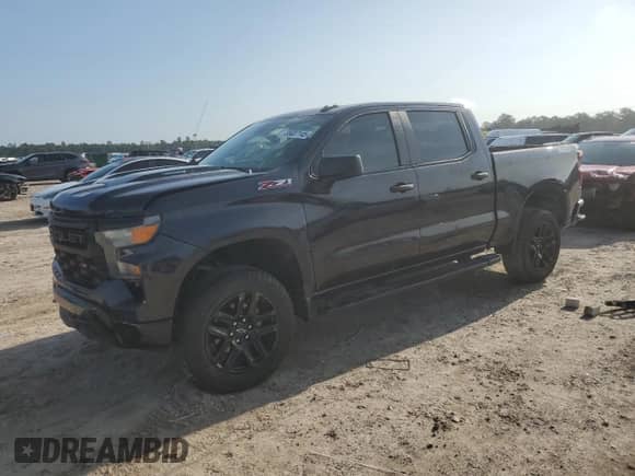 2024 Chevrolet Silverado 1500 Custom Trail Boss с VIN 3GCPDCEK8RG398601, выставлен на аукционе Copart как лот 55607145 с пробегом 933 миль миль и Списание • Salvage title. История ставок и продаж доступна на DreamBid. Изображение 1.