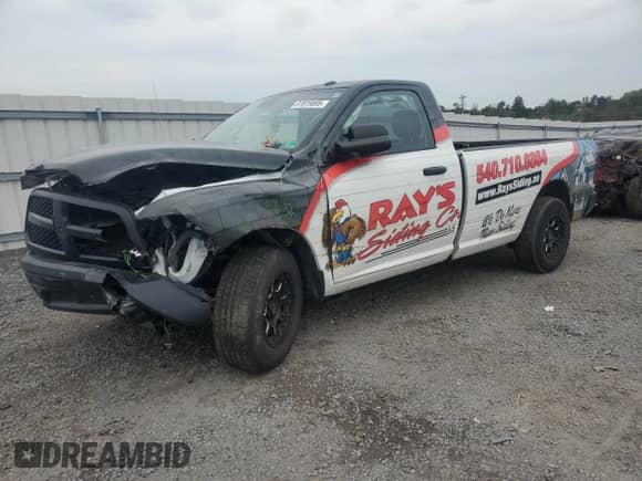 2023 Ram 1500 Tradesman с VIN 3C6JR6DG4PG531462, выставлен на аукционе Copart как лот 81919895 с пробегом 55 702 миль миль и Списание • Salvage title. История ставок и продаж доступна на DreamBid. Изображение 1.