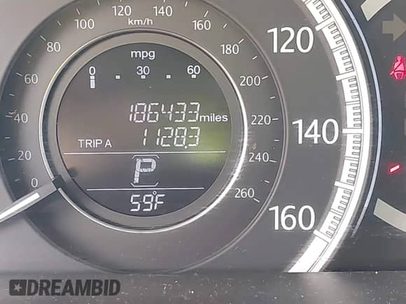 2013 Honda Accord EX z VIN 1HGCR2F70DA204253, wystawiony jako IAAI lot #43550298 z przebiegiem 186 433 mil mil oraz . Historia ofert i sprzedaży dostępna na DreamBid. Obrazek 15.