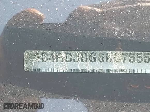 2019 Dodge Durango GT Plus with VIN 1C4RDJDG6KC755549, listed as a IAAI auction lot 42549254 with 111,924 mi miles and . Bid and sale history available at DreamBid. Image 16.