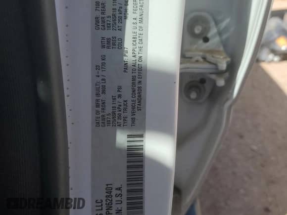 2023 Ram 1500 Tradesman с VIN 1C6SRFGT3PN628401, выставлен на аукционе Copart как лот 51892304 с пробегом 1 519 миль миль и Чистый • Clean title. История ставок и продаж доступна на DreamBid. Изображение 13.